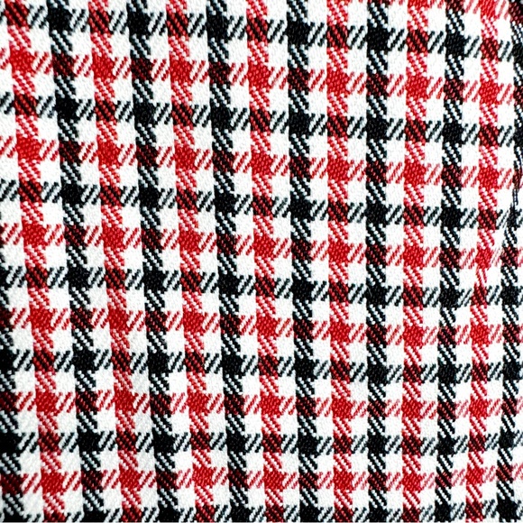 SOLD Anthropologie Mare Mare Houndstooth Tweed Romper NWT in Red & Black Large - Picture 12 of 16